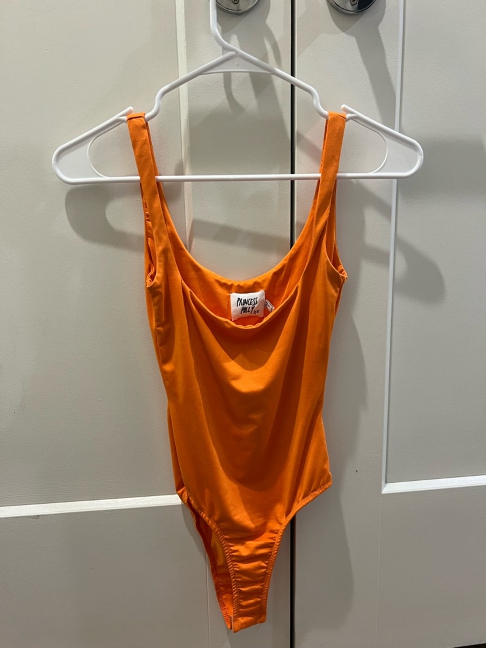Princess Polly Vibrant Orange Scoop-Back Bodysuit